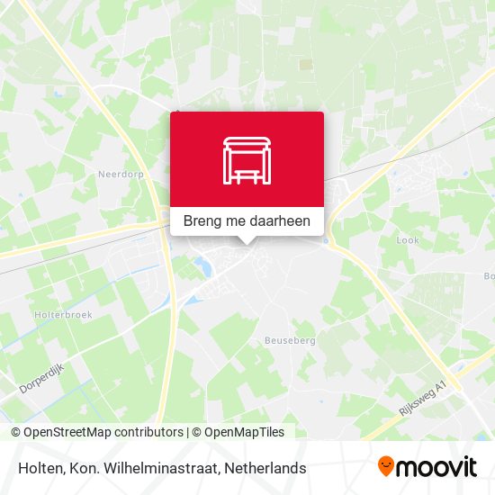 Holten, Kon. Wilhelminastraat kaart