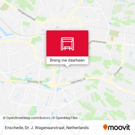 Enschede, Dr. J. Wagenaarstraat kaart