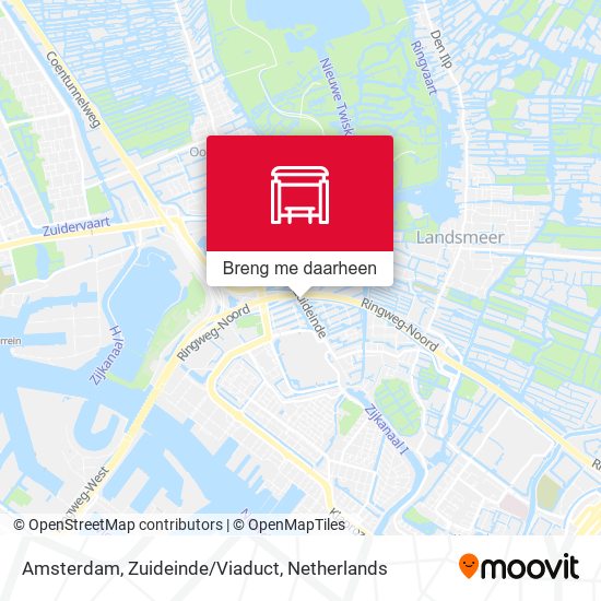 Amsterdam, Zuideinde/Viaduct kaart