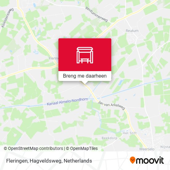 Fleringen, Hagveldsweg kaart