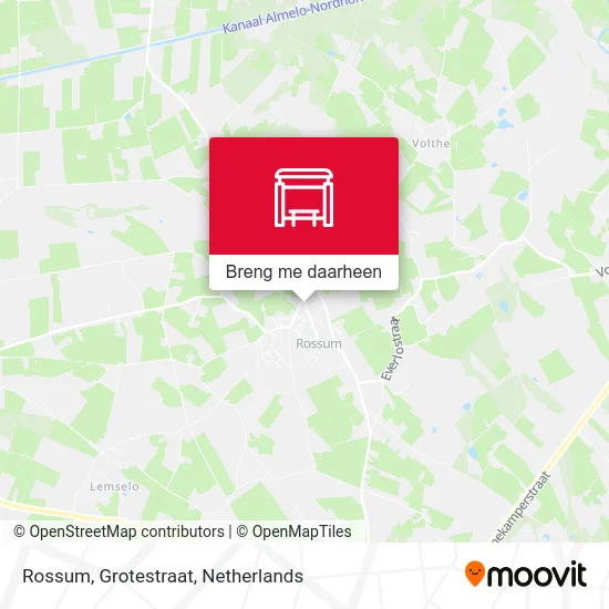 Rossum, Grotestraat kaart