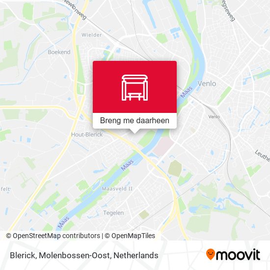 Blerick, Molenbossen-Oost kaart