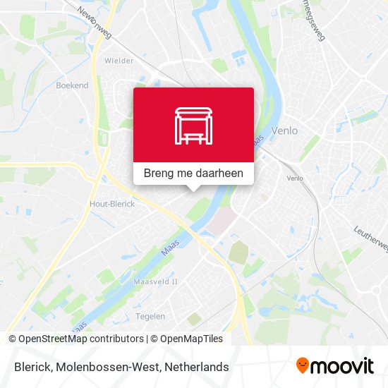 Blerick, Molenbossen-West kaart