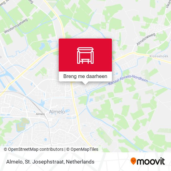 Almelo, St. Josephstraat kaart