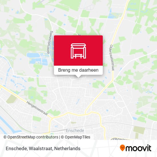 Enschede, Waalstraat kaart