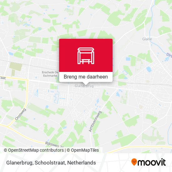 Glanerbrug, Schoolstraat kaart