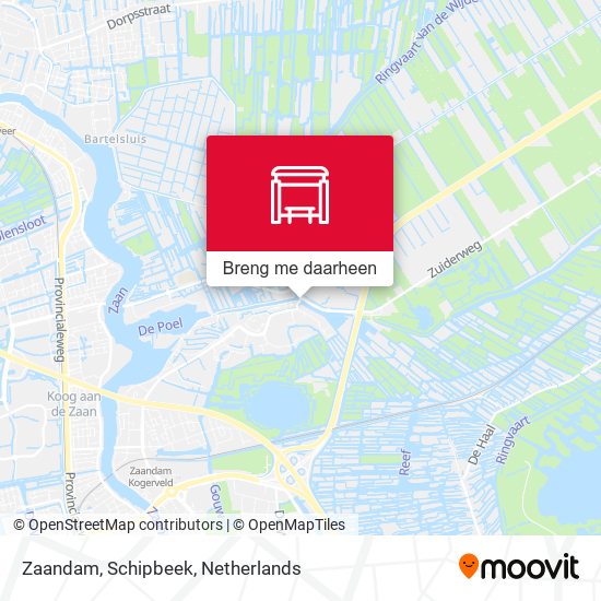Zaandam, Schipbeek kaart