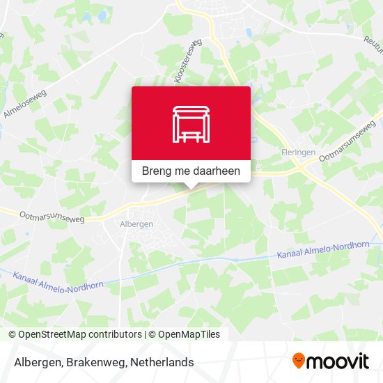 Albergen, Brakenweg kaart