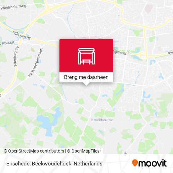 Enschede, Beekwoudehoek kaart