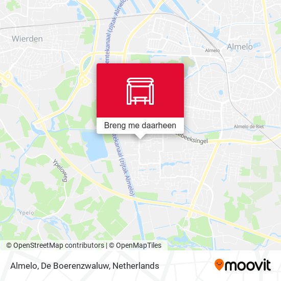 Almelo, De Boerenzwaluw kaart