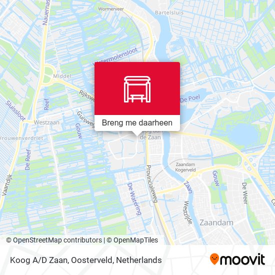 Koog A/D Zaan, Oosterveld kaart