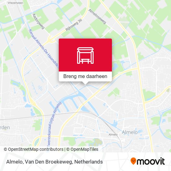 Almelo, Van Den Broekeweg kaart