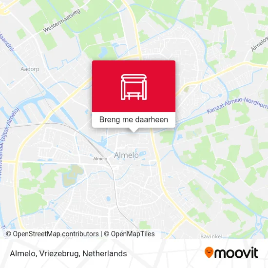 Almelo, Vriezebrug kaart
