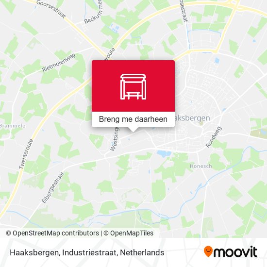 Haaksbergen, Industriestraat kaart