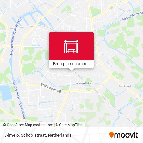 Almelo, Schoolstraat kaart