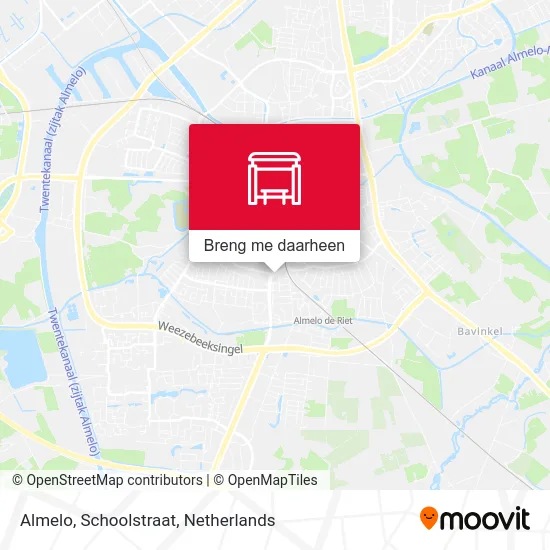 Almelo, Schoolstraat kaart