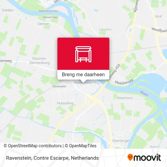 Ravenstein, Contre Escarpe kaart