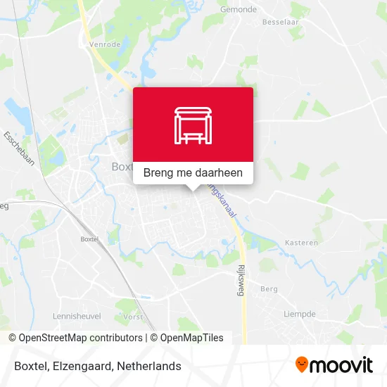 Boxtel, Elzengaard kaart