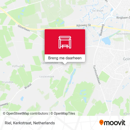 Riel, Kerkstraat kaart