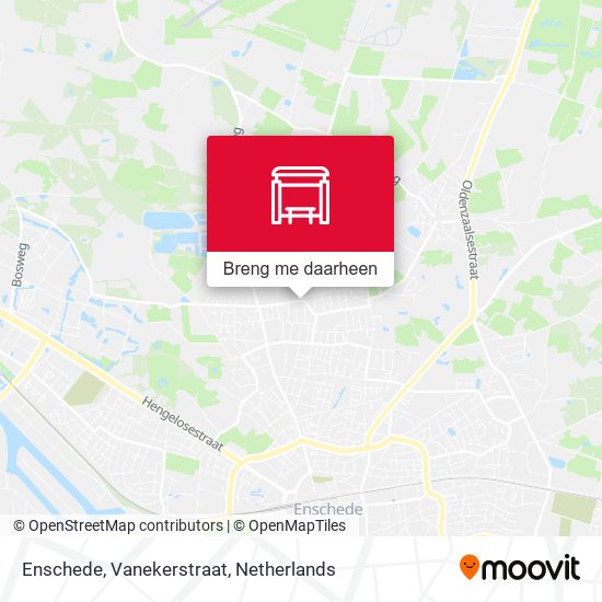 Enschede, Vanekerstraat kaart
