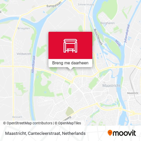 Maastricht, Cantecleerstraat kaart