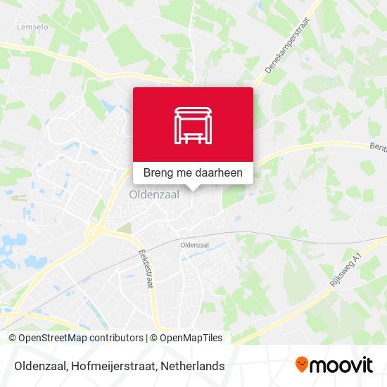 Oldenzaal, Hofmeijerstraat kaart