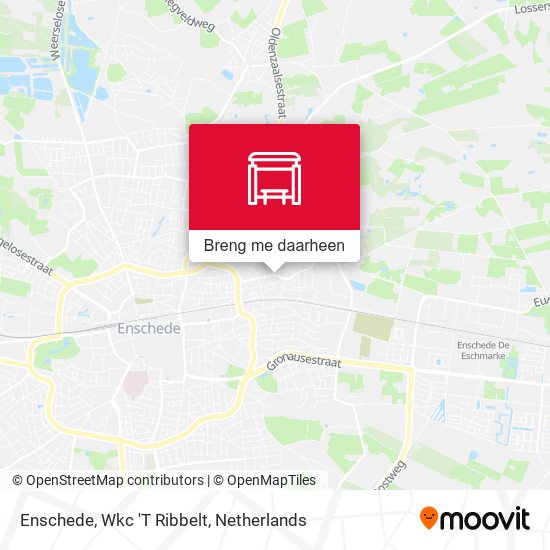 Enschede, Wkc 'T Ribbelt kaart