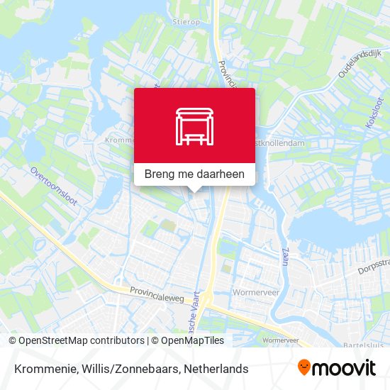 Krommenie, Willis/Zonnebaars kaart