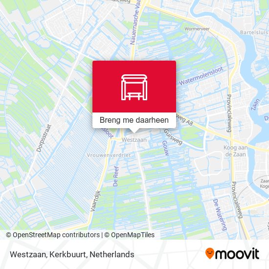 Westzaan, Kerkbuurt kaart