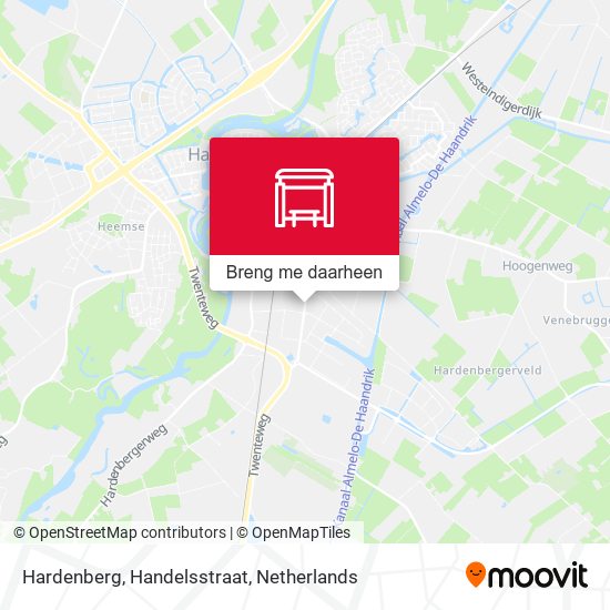 Hardenberg, Handelsstraat kaart