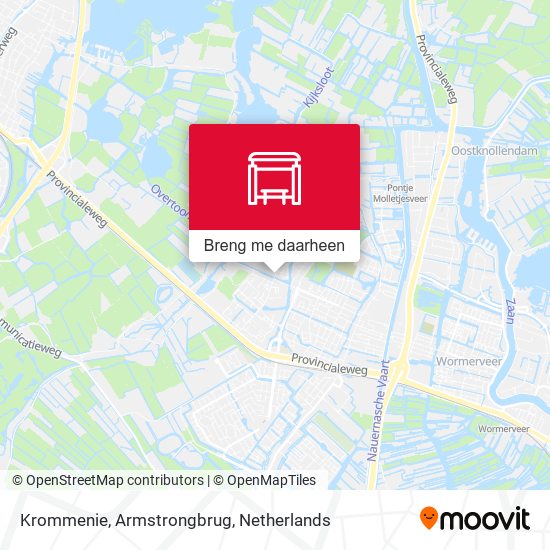 Krommenie, Armstrongbrug kaart