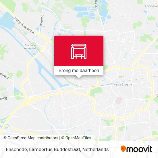 Enschede, Lambertus Buddestraat kaart