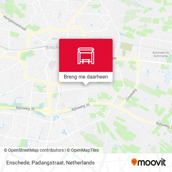 Enschede, Padangstraat kaart