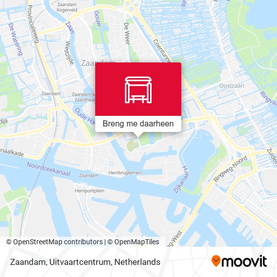 Zaandam, Uitvaartcentrum kaart