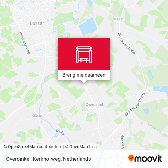 Overdinkel, Kerkhofweg kaart
