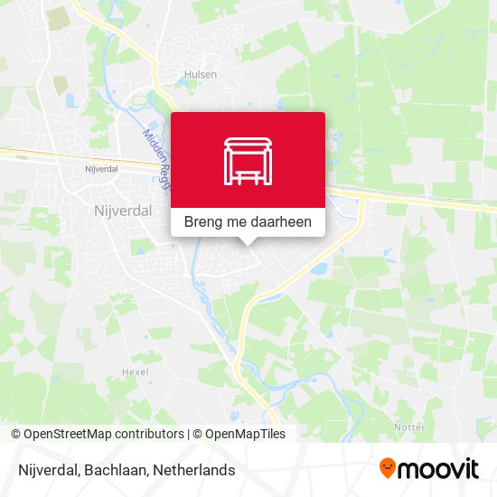 Nijverdal, Bachlaan kaart