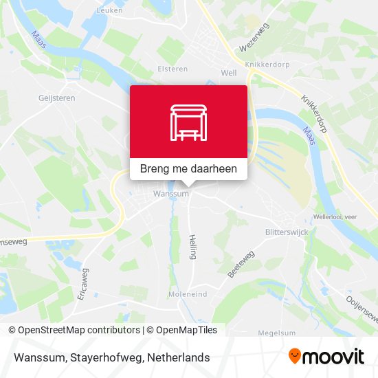 Wanssum, Stayerhofweg kaart