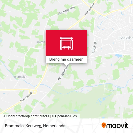 Brammelo, Kerkweg kaart