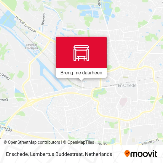 Enschede, Lambertus Buddestraat kaart