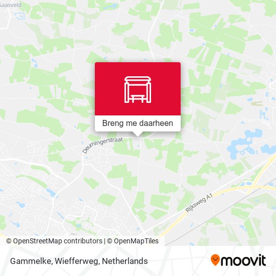 Gammelke, Wiefferweg kaart
