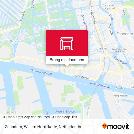 Zaandam, Willem Hooftkade kaart