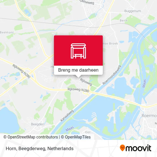 Horn, Beegderweg kaart