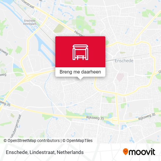 Enschede, Lindestraat kaart
