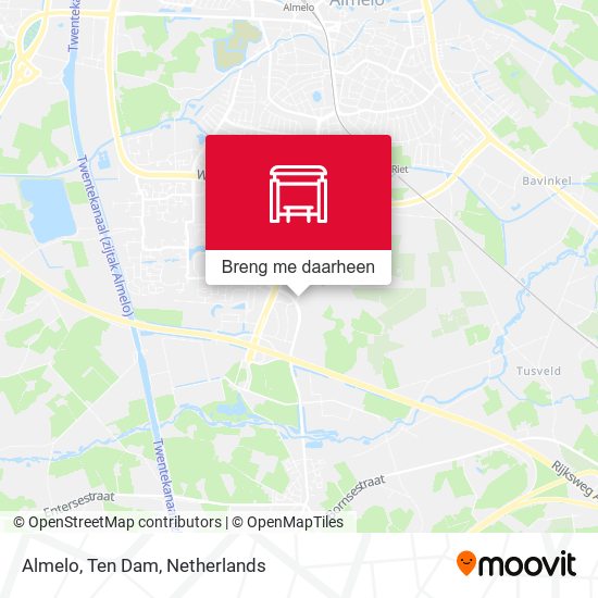 Almelo, Ten Dam kaart