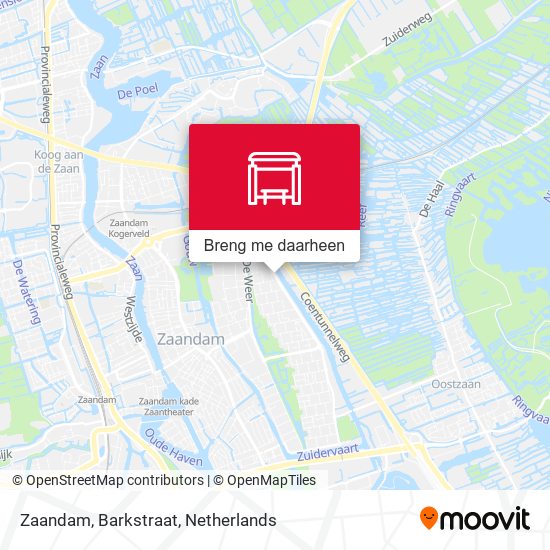 Zaandam, Barkstraat kaart