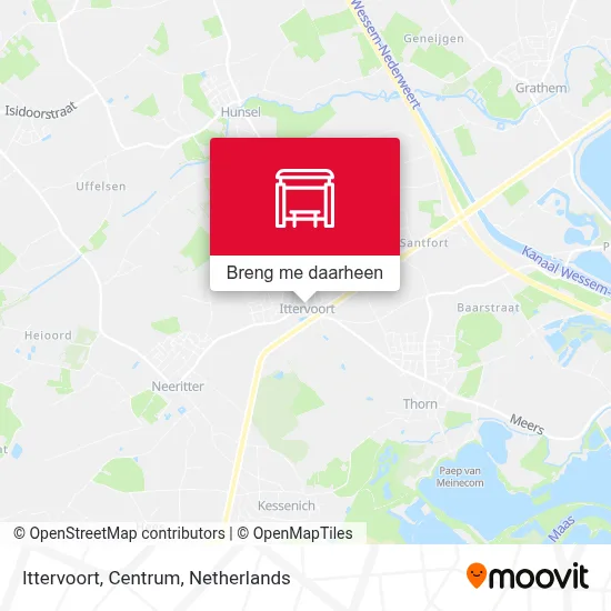 Ittervoort, Centrum kaart