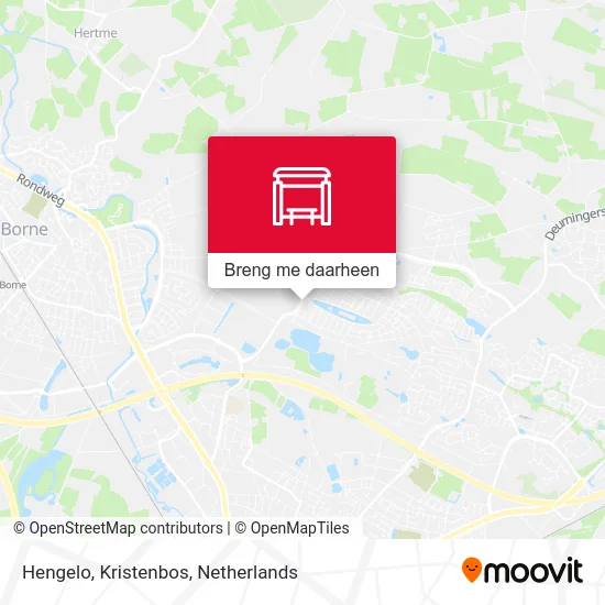 Hengelo, Kristenbos kaart