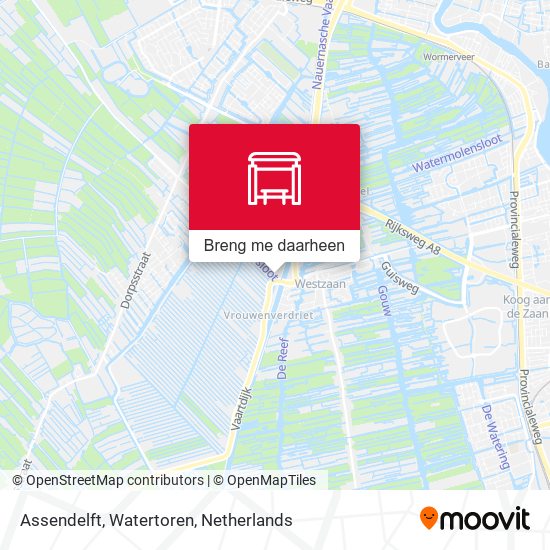 Assendelft, Watertoren kaart