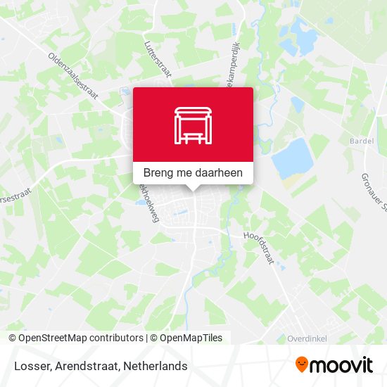 Losser, Arendstraat kaart