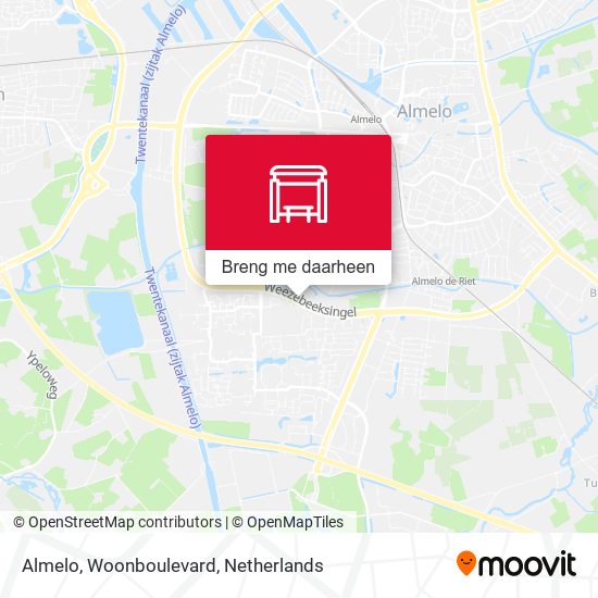 Almelo, Woonboulevard kaart